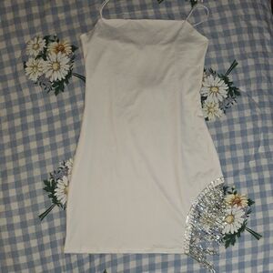 12th Tribe White Dress with Sequin Detail